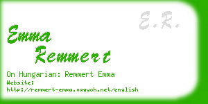 emma remmert business card